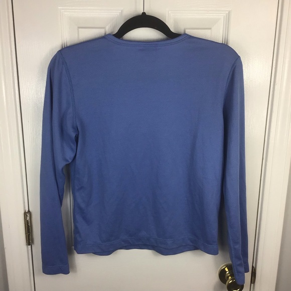 Patagonia Capilene’ Base Layer Long Sleeve T-Shirt Women Size Small Baby Blue - Picture 2 of 3